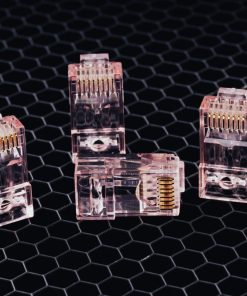 Simply45 RJ45 Modular plugs - four plugs shown at different angles.