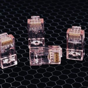Simply45 RJ45 Modular plugs - four plugs shown at different angles.