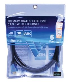Vanco Premium High Speed HDMI Cables with Ethernet - showing cable coiled in packaging