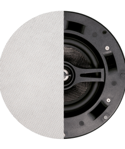 Beale Street IC6-BB In-ceiling Speaker - shown with half of speaker covered in a grill and other half open