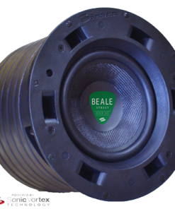 Beale Street Audio In-ceiling subwoofer ICS6-MB - showed at an angle.