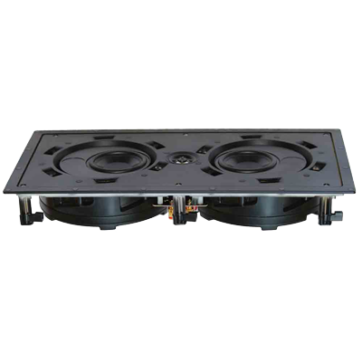 Beale Street Dual 4″ Pancake Speaker IPLCR4-BB - side view with unit lying horizontally