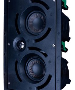 Beale Street Dual 4″ LCR 2-Way In-Wall Speaker IWLCR4-BB - shown from the front at an angle..