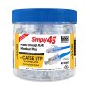 Simply45 - Cat5e Unshielded Pass-Through RJ45 S45-1500 showing blue colour coded tub lid.