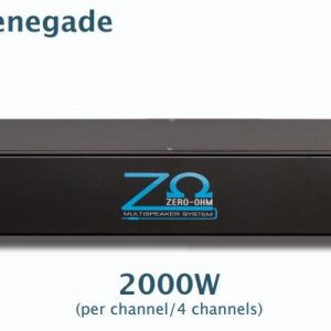 Zero-ohm systems 2000W per channel / 4 channels