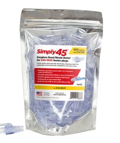Simply45 Integrated Strain Relief S45-B001 boots - packet of 100 pieces