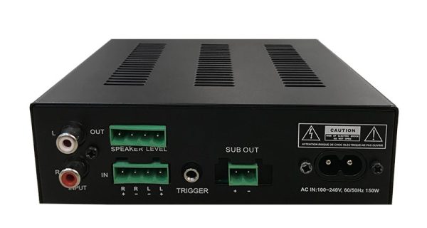 Beale Street A100 Subwoofer Amplifier (A120) - showing back of unit and connections