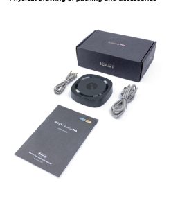 AudioCast M50 packaging, unit, components and user manual