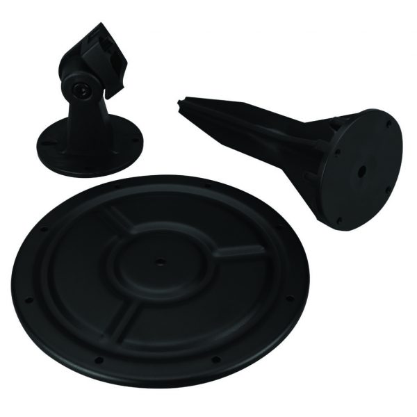 Landscape accessory kit showing ground stake, ground plate and speaker mount.