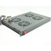 All-Rack 4 Way Rack mount Fan Tray - shown at angle with plug.