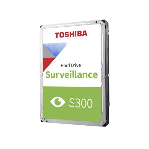 HDD Toshiba Surveillance S300 for DVR/NVR- infographic of harddrive with Toshiba and S300
