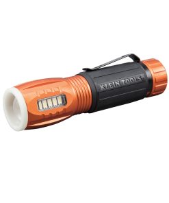 LED Torch with Work Light - view of light from front and side