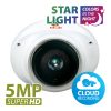 Partizan 5.0MP IP Starlight Camera (IPD-5SP VP Cloud 1.1) showing unit with text ''Star Light colors in the night and 5MP Super HD and Cloud recording logo'