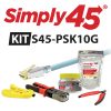 Simply45® RJ45 ProSeries – 10G STP Starter Kit - showing the 5 items included in the kit