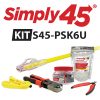 S45 ProSeries Cat6/6a UTP Starter Kit- showing the 5 items included in the kit