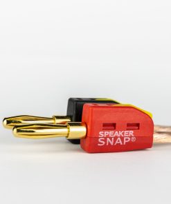 Speaker snap pair of banana plugs - black and red